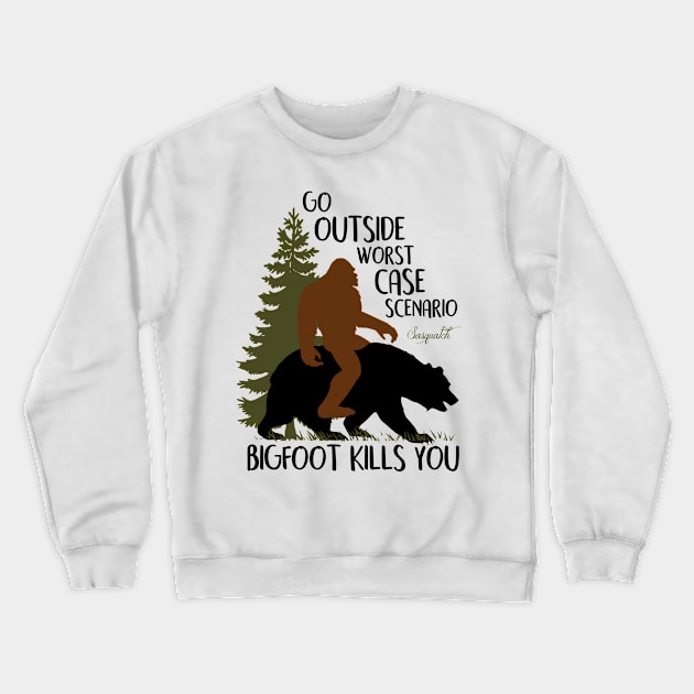 Bigfoot Crewneck Sweatshirt by Tesszero